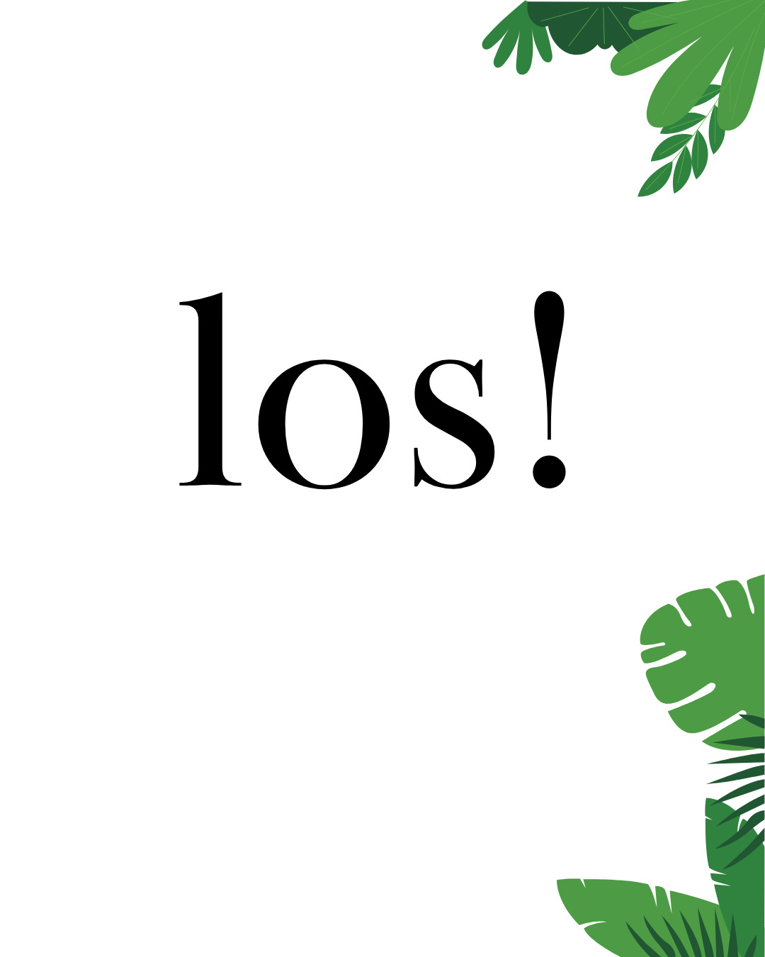 Instagram-Beitrag von Soetboom mit dem Schriftzug los und grünen Blättern